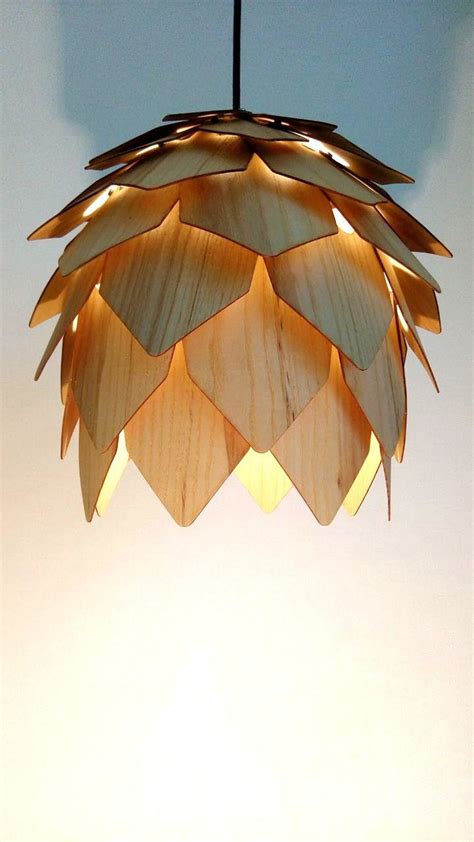 Wood Lamp Shadewood Lamp Pendant Light Ceiling Lamp Etsy