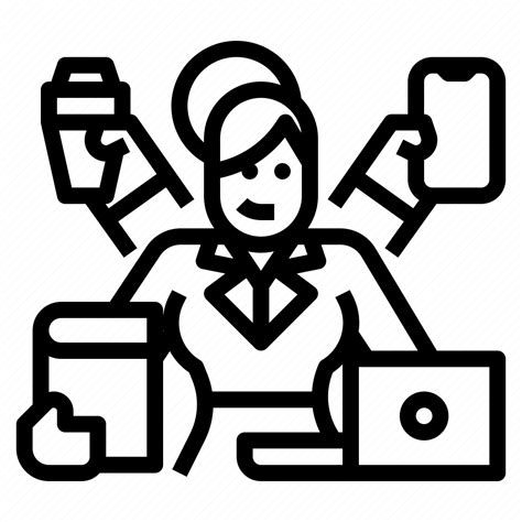 Coordinator Multiple Scenarios Worker Working Icon Download On