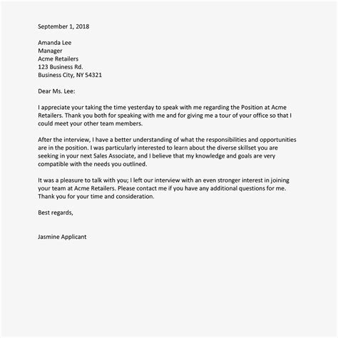 It was such a pleasure to learn more about i'm excited about learning more from your team's vp in our conversation next week, which i. 20+ Sample Format of Thank You Letter Template After Interview | Thank You Letter Template