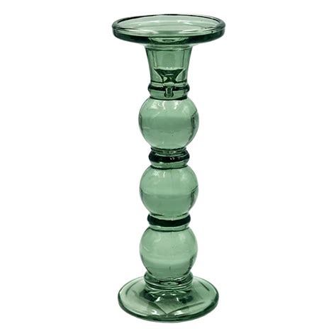 Green Glass Pillar Candle Holder 10 Glass Pillar Candle Glass
