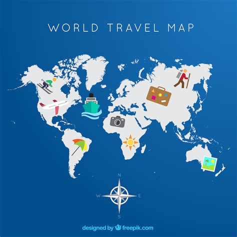 Travel Around The World Map