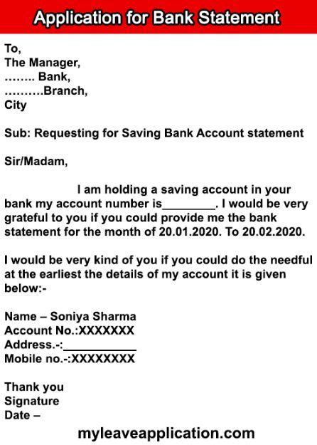 Check spelling or type a new query. Application for Bank Account Statement