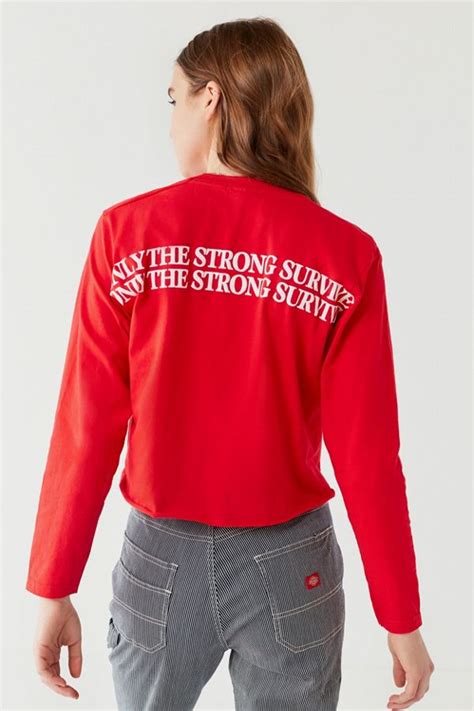 Only The Strong Survive Long Sleeve Tee Urban Outfitters