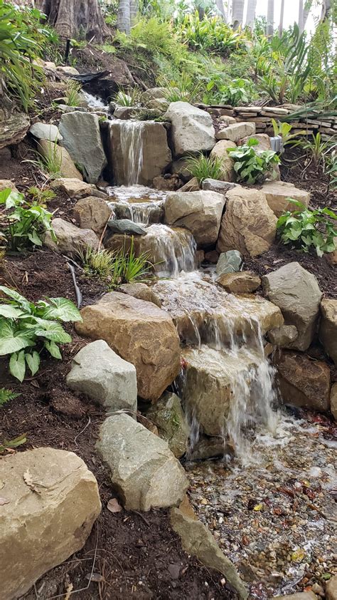 A Cascading Waterfall Benefits The Childrens Wildlife Pond Robinson