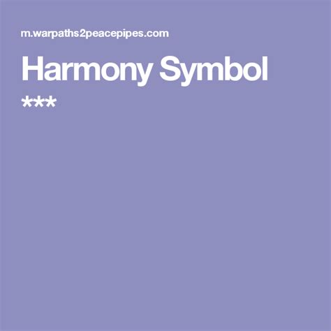 Harmony Symbol Harmony Symbol American Symbols Harmony