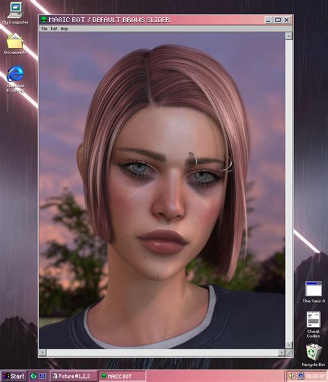 Default Eyebrows Slider From Magic Bot Sims 4 Downloads