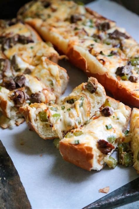 Philly cheese steak bread is an easy appetizer, dinner, or lunch recipe inspired by the traditional sandwich. Cheesy Philly Cheesesteak Bread - Country Cleaver