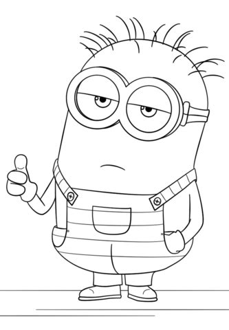 I have managed to gather quite a few of them. Minion from Despicable Me 3 coloring page | Free Printable ...