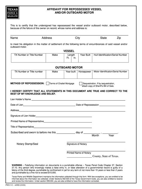 Texas Repo Affidavit 2004 2024 Form Fill Out And Sign Printable PDF