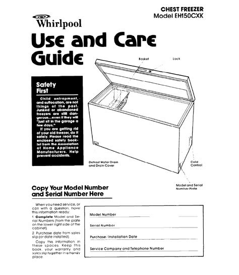 En esta página puedes descargar este manual de usuario y leerlo online. Whirlpool EH15OCXK User Manual | 8 pages