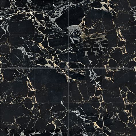 Portoro Black Marble Tile Texture Seamless 14135