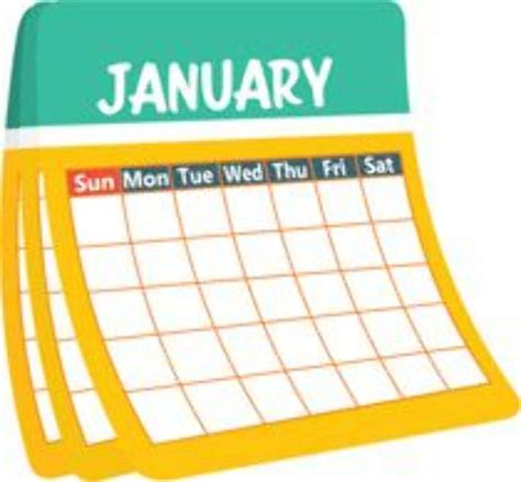 Download High Quality Calendar Clipart January Transparent Png Images