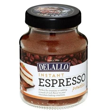 Delallo Instant Espresso Powder For Baking And Drinks 100 Instant