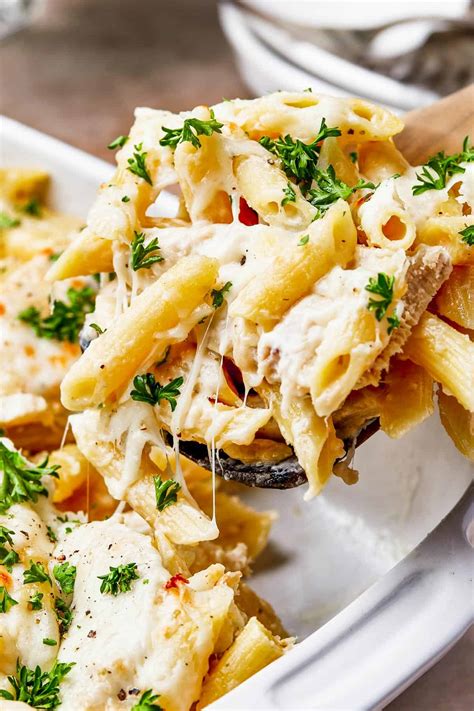 Chicken Alfredo Pasta Bake Easy Weeknight Recipes