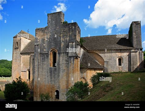 The Fortified Church At St Amand De Coly Stock Photo Alamy