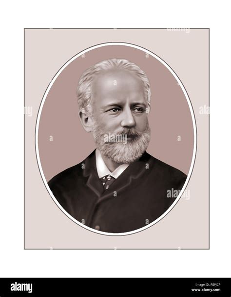 Pyotr Ilyich Tchaikovsky Composer Portrait Stock Photo Alamy