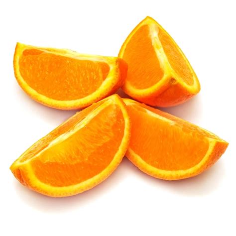 Premium Photo Whole Orange Fruit And His Segments Or Cantles Isolated
