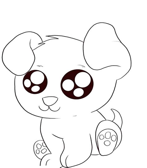 Cute Baby Puppy Coloring Pages At Free