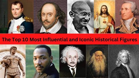 The Top 10 Most Influential And Iconic Historical Figures Youtube
