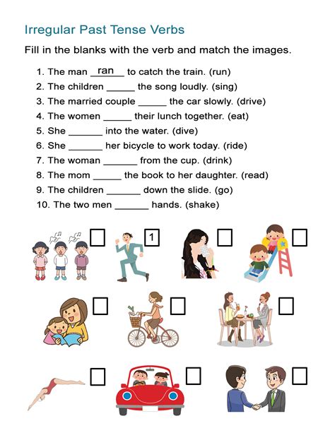 Free Printable Verb Worksheets For Kindergarten Lexias Blog