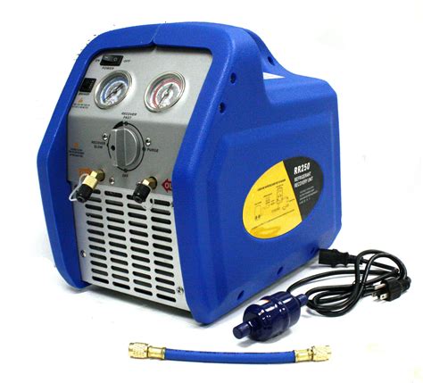 Rr250 34hp Portable Ac Refrigerant Recovery Machine 4 Hvac R410a R134a