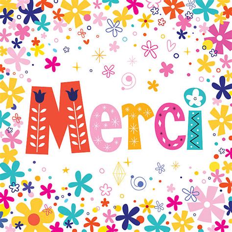 Royalty Free French Word For Thank You Clip Art Vector Images