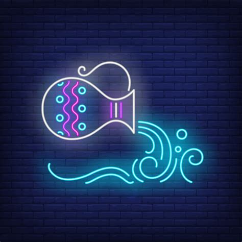 Aquarius rising / aquarius on your ascendant: Signo de aquário | Vetor Grátis
