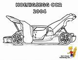 Coloring Koenigsegg Supercar Side Cars Ccr Pages Super Kids Print Yescoloring Striking Printable sketch template