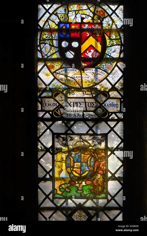 Seventeenth Century Stained Glass Window In The Founder S Chapel At King S College Cambridge
