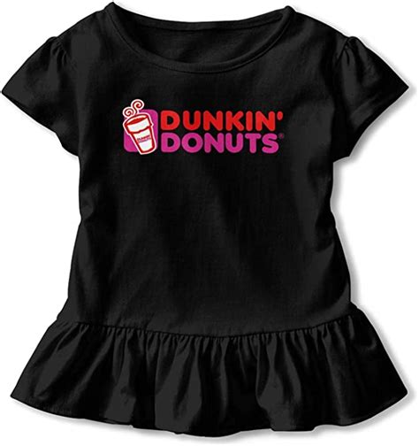 Dunkin Donuts Cotton Cute Short Sleeved Ruffles Fashion