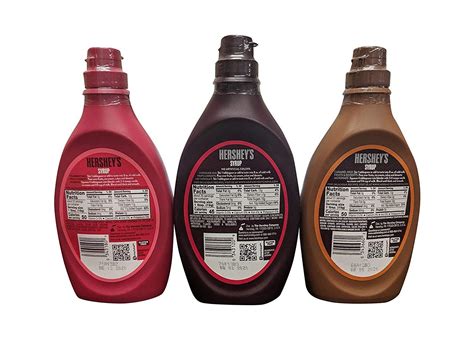 Hersheys Syrup Variety Pack Bundle Of 3 Flavors Chocolate Caramel And