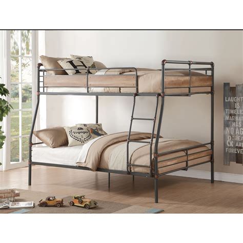 Acme Furniture Brantley Ii Industrial Full Xl Over Queen Bunk Bed