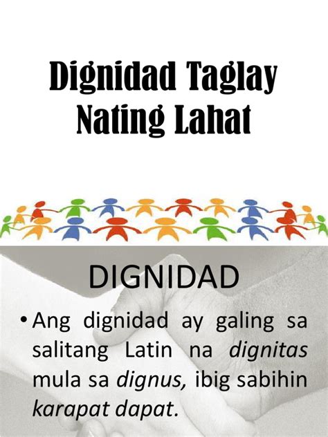 Ano Ang Salitang Latin Na Pinagmulan Ng Dignidad