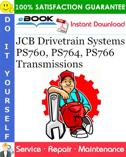 Jcb Drivetrain Systems Ps760 Ps764 Ps766 Transmissions Service Repair