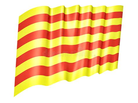 Flag Of Catalonia Stock Illustration Illustration Of Region 44728317