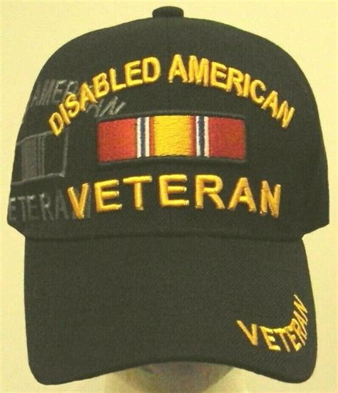Licensed Disabled American Veteran Vet Dav National Defense Ribbon Usa