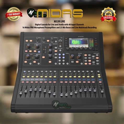 Midas M32r Live Digital Console For Live And Studio Digital Mixer