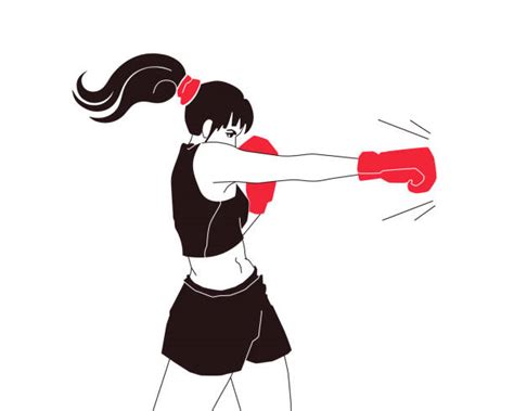 Boxing Combative Sport Women Silhouette Stock Photos Pictures