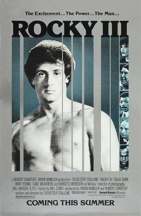 Rocky 3 Movie Poster Style B 27 X 40 1982