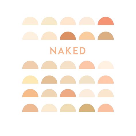 Naked Procreate Swatch Color Palette 30 Nude Themed Color Etsy