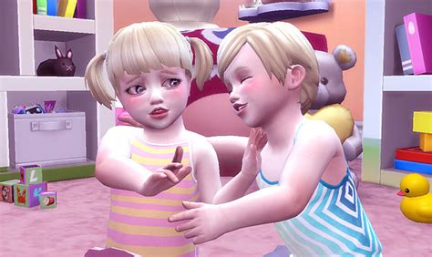 Twins Toddler Pose 03 At A Luckyday Sims 4 Updates