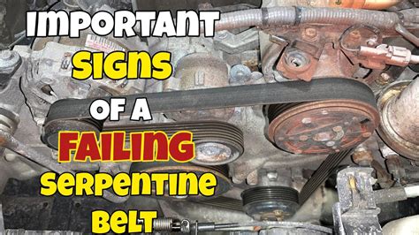 Serpentine Belt Symptoms Prevention And Repair Costs Youtube