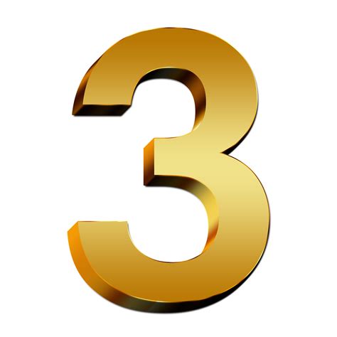 Zahlen Gold Drei Kostenloses Bild Auf Pixabay