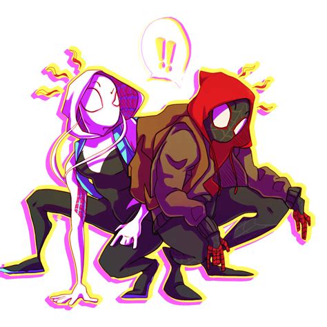 Gwen Stacy And Miles Morales By Xfateddestinyx On Deviantart