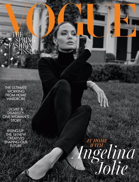 Angelina Jolie Vogue Uk March 2021