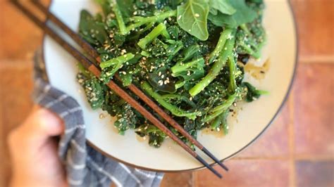 Japanese Spinach Salad Spinach Goma Ae Simple Tasty Good