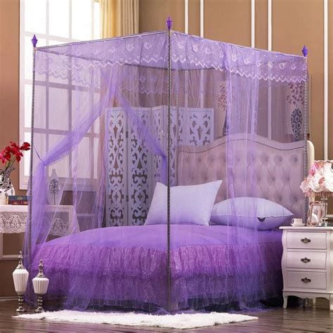 5 x vidga single track rails; Ready Stock Purple Color Lace Mosquito Net Bed Canopy 6 Ft ...