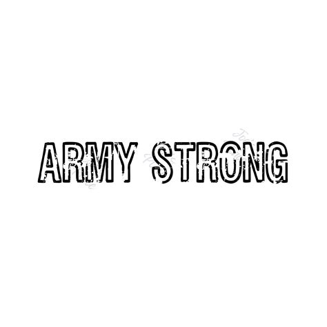 Us Army Motto Army Strong Svg Png Military Cricut Etsy New Zealand