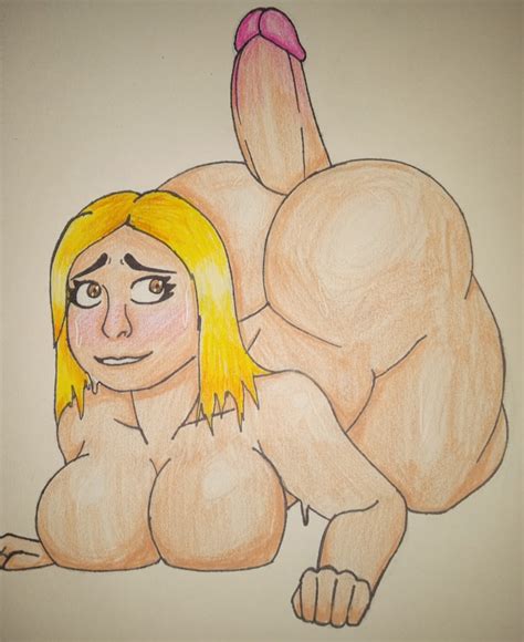 Rule 34 Bending Over Big Ass Big Breasts Blonde Hair Female Oc Original Character Penis