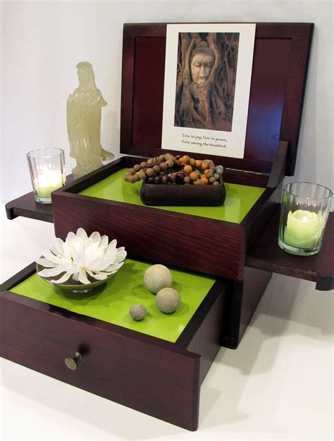 Buddhist Meditation Home Altarshrine Wooden 2 Levels Etsy